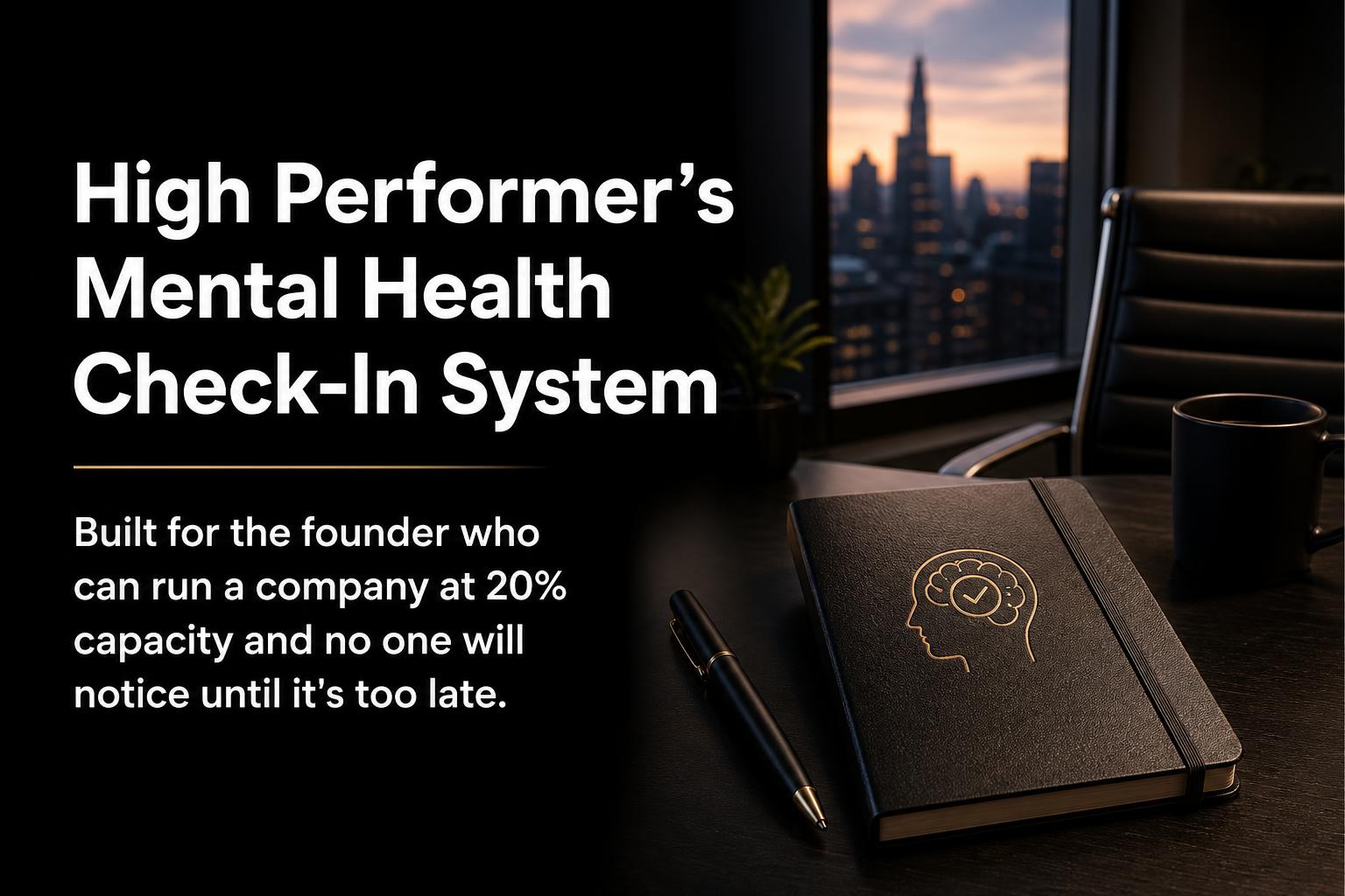 High Performer's Mental Health Check-In System